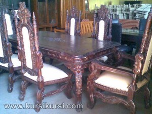Kursi Raja Set Kursi Meja Makan Furniture Jepara KKS 161