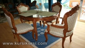 Kursi Sofa Set Kursi Meja Makan Jepara Jati KKS 164