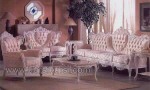 Mebel Asli Jepara Sofa Medan Duco Putih