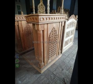 Podium Masjid Minimalis Promo Furniture Terlaris MJ PM 438